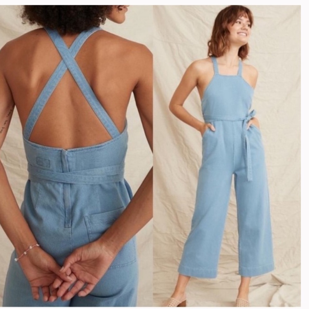 Marine Layer Women's Light Blue Jumpsuit